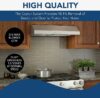Enhance Your Kitchen with the Broan-NuTone BCSQ130SS Three-Speed Glacier Under-Cabinet Range Hood