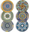 Discover the Joy of HENXFEN LEAD Bohemian Dessert and Salad Plate Set