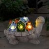 Brighten Your Garden with Nacome Solar Garden Turtle Statue