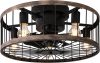 Ohniyou Caged Ceiling Fan with Light Review