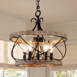 Illuminate Your Space with the 20″ Farmhouse Chandelier