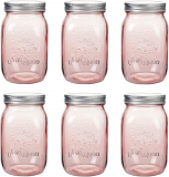 Amzcku 32 oz Rose-Pink Mason Jars: The Perfect Blend of Style and Functionality