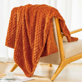 Ultimate Comfort with the Bnuitland Orange Flannel Throw Blanket