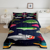 Explore the Fishing Lure Bedding Set for Kids