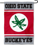 A Closer Look at the Ohio State Buckeyes Double-Sided Garden Flag