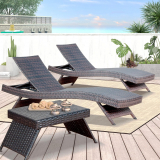 The Ultimate PE Rattan Adjustable Backrest Chaise Lounge Set Review